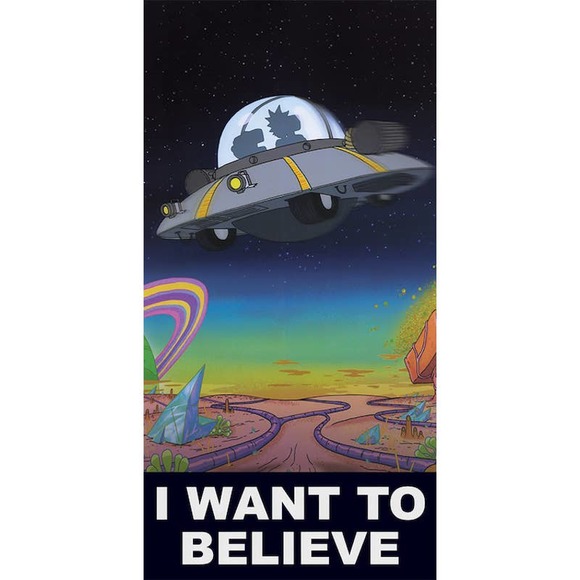 Poster | Art | Rick And Morty I Want To Believe Poster 2 In X 24 In New